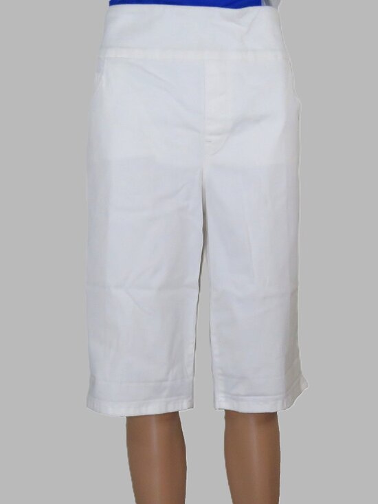 Gloria Vanderbilt Pants - Gloria Vanderbilt Women's White All Around Slimming Capri Size 16W Pockets C1960